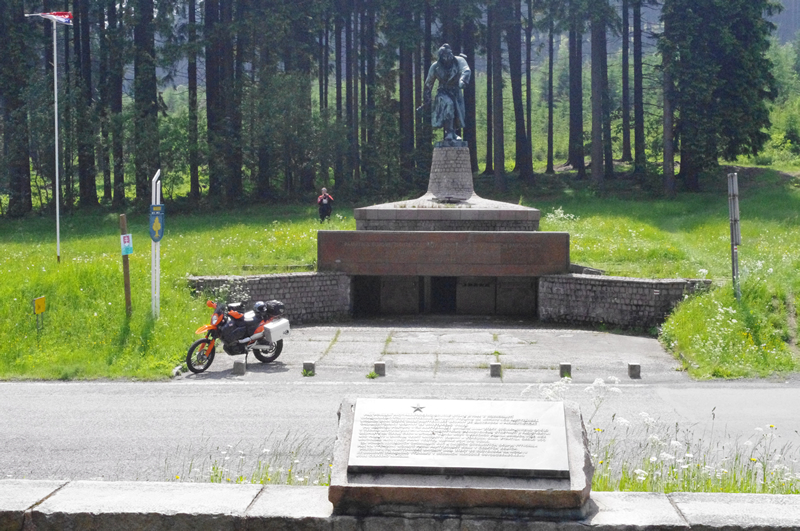 Denkmal Partisanen Grenze Slowakei-Tschechien