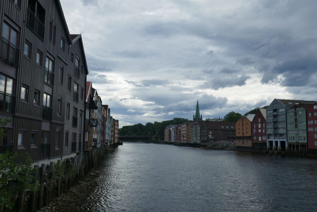 Trondheim - Blick auf den Fluss Nidelva